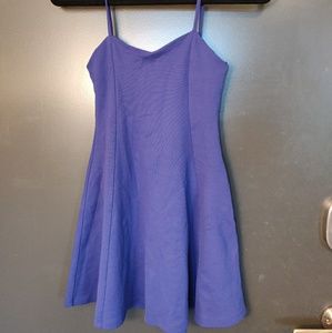 Short blue Zara skater dress